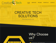 Tablet Screenshot of creativetech-solutions.com